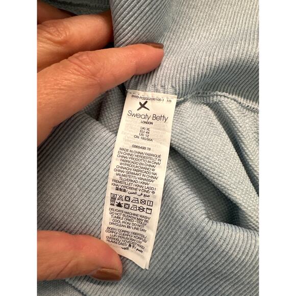 Sweaty Betty Athlete 7/8 Seamless Workout Leggings Women XL Blue High Rise, NWT - Picture 5 of 6